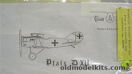 Classic Plane 1/72 Pfalz DXII (D-XII D.XII) - Bagged plastic model kit